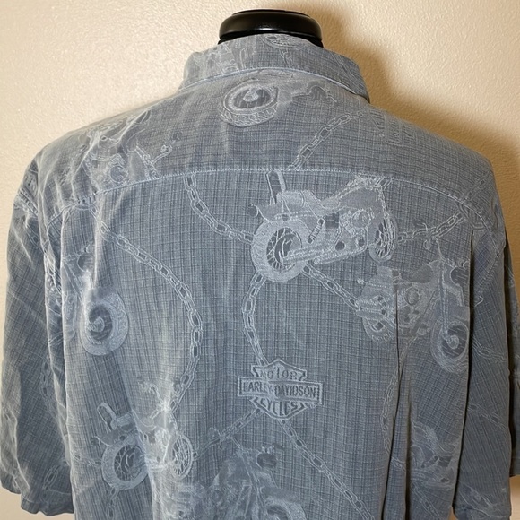 Harley Davidson Silk Shirt Size 2XL - Picture 6 of 9